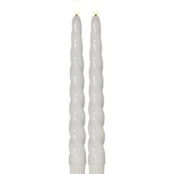Flamme Shine Swirl LED kronelys, batteri, Kunstige Stearinlys