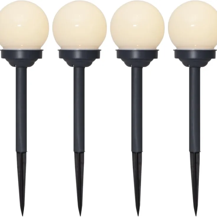Best Globus solcelle bedlamper, 4-pak Solcellelamper|Havelamper