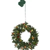 Discount Holly julekrans med lys Julekranse & Granguirlander