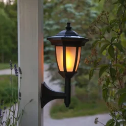Best 4-i-1 solcelle havefakkel Solcellelamper|Udendørs Batterilamper