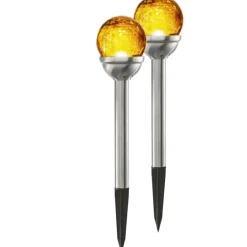 Sale Roma solcelle bedlamper, 2-pak Solcellelamper|Udendørs Batterilamper