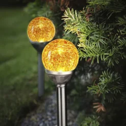 Sale Roma solcelle bedlamper, 2-pak Solcellelamper|Udendørs Batterilamper