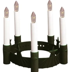 Best Santa Lucia luciakrone til batteri, Julepynt Med Lys