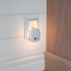 Discount vågelampe med sensor & USB A & C Natlamper