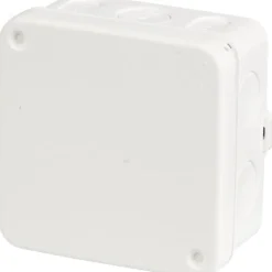 Clearance 5 stk AP75 forgreningsdåse, 75x75x38 mm, hvid Samledåser