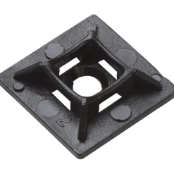 New 100 stk ABB sokkel til kabelstrips, sort Kabelstrips