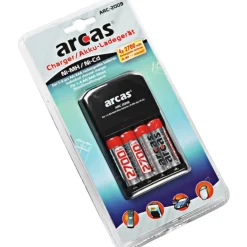 Sale 10 stk Batterioplader inkl. 4 stk AA batterier Batterier