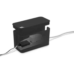 Online 12 stk Cablebox kabelskjuler, lille, sort Kabelskjulere