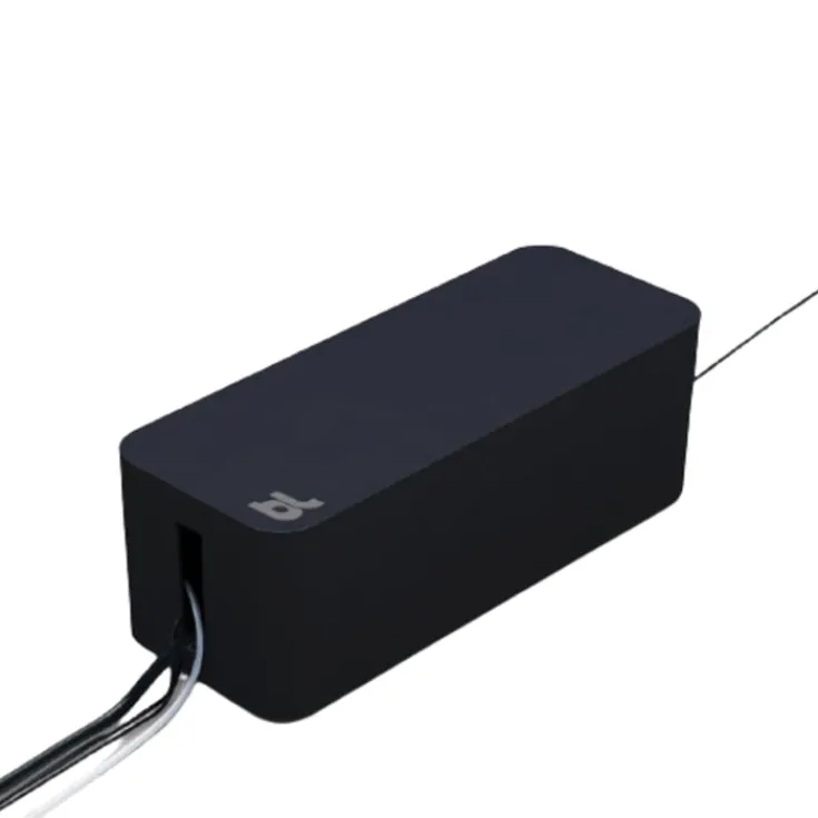 Online 12 stk Cablebox kabelskjuler, lille, sort Kabelskjulere