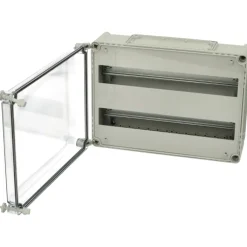 2 stk DIN-Skinnekasse, 2x19 moduler, 38x28x13 cm Tilbud|Tavler & Skabe