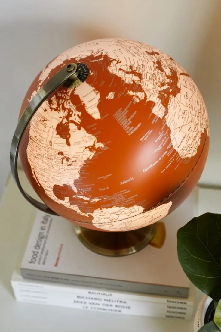 Outlet 2 stk Globus med lys, orange Globus Med Lys