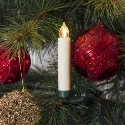 Hot 6 stk juletræslys, 10 stk, 10,8 cm, startsæt Juletræslys