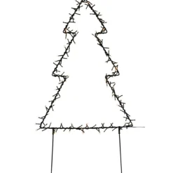 Online 2 stk metal juletræ med lys, 75 cm Julepynt Med Lys