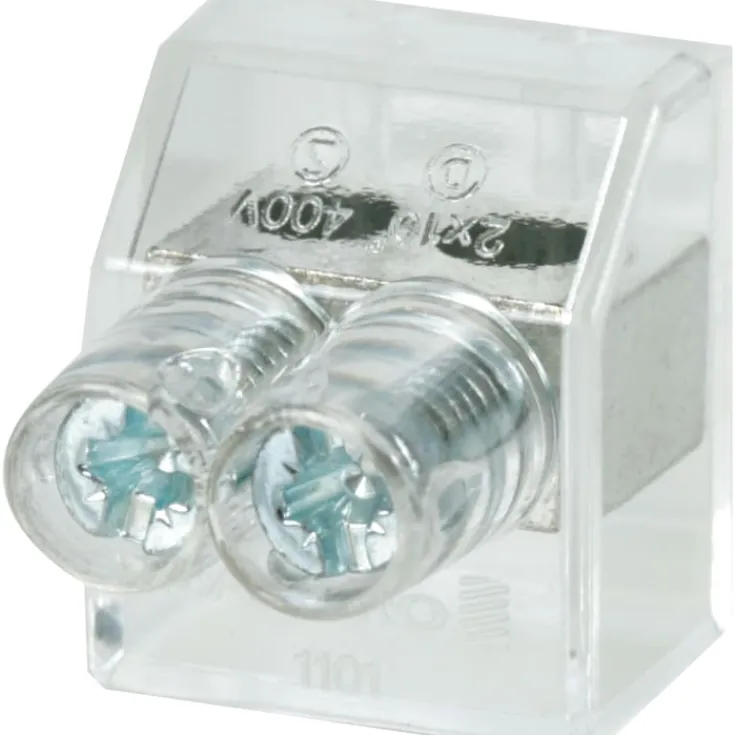 Clearance 100 stk samlemuffe dobbelt, PZ1, 10 mm² Samlemuffer