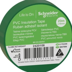 8 stk Schneider PVC isoleringstape, 19 mm x 20 m, Tape