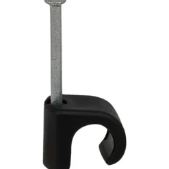 Hot 100 stk kabelclips 8-12/30 mm, sort Kabelclips- & Bøjler
