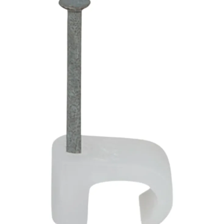 Discount 100 stk kabelclips 4x6/20 mm, natur Kabelclips- & Bøjler