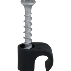 Sale 100 stk skrueclips rund, TX20, , sort Kabelclips- & Bøjler