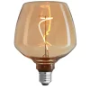 Best 10 stk Brandy E27 globepære, 3-trins dæmp, 1800K, 4W Led Pærer