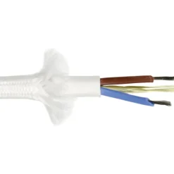 Sale Stofledning opmålt 2x0,75, hvid Stofledninger