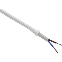 Sale Stofledning opmålt 2x0,75, hvid Stofledninger