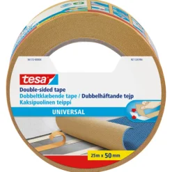 Discount dobbeltklæbende lærredstape, 50 mm, 25 meter Tape
