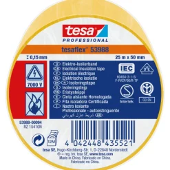 Discount isoleringstape, gul, Tape