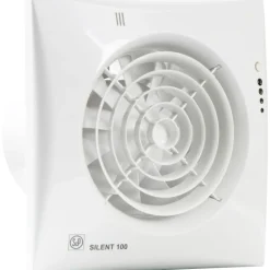 New Silent 100CHZ Visual badventilator, fugtstyring, timer, Ø100 mm, hvid Thermex|Badeværelsesventilatorer