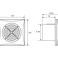 Hot Silent 100CRZ badventilator, timer, Ø100 mm, hvid Thermex|Badeværelsesventilatorer