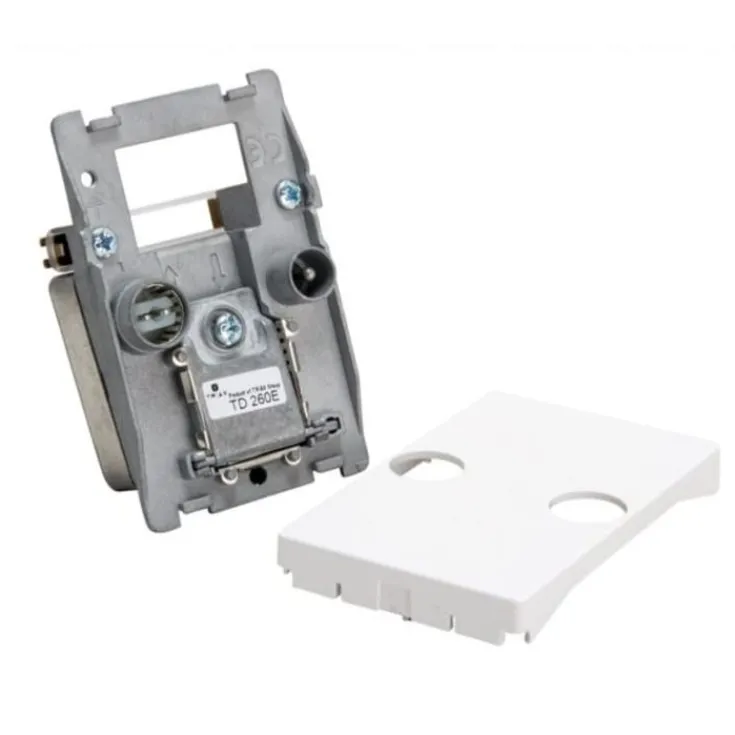 New Fuga TD260E antenneudtag TV og radio slutdåse 1,5 modul, hvid Antennestik/Coax
