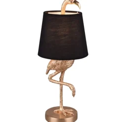 Outlet Lola bordlampe, sort/guld Bordlamper