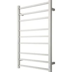 Eldo 9 håndklædetørrer, el, 53x86 cm, poleret rustfri stål Håndklædetørrer