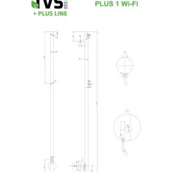 Clearance Plus 1 håndklædetørrer, el, 8,5x150 cm, Håndklædetørrer