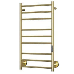 New Plus 9L håndklædetørrer, el, 50x86 cm, guld Håndklædetørrer