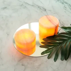 Best marmor bordlys, ravfarvet, H6 cm Udendørs Bordlamper