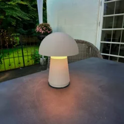 Hot genopladelig bordlampe, beige Udendørs Bordlamper|Genopladelige Lamper