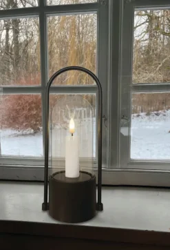 New lanterne med LED kronelys Havelamper