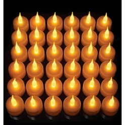 Discount LED fyrfadslys, batteri, 36 stk Kunstige Stearinlys