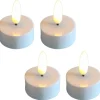 LED fyrfadslys, batteri, 4 stk Kunstige Stearinlys