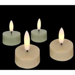 LED fyrfadslys, batteri, 4-pak Kunstige Stearinlys