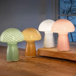Mushroom genopladelig bordlampe, Genopladelige Lamper