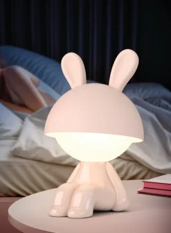 Discount Pink Bunny bordlampe Udendørs Bordlamper|Genopladelige Lamper