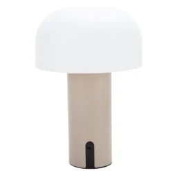 Outlet Shape genopladelig bordlampe, Udendørs Batterilamper