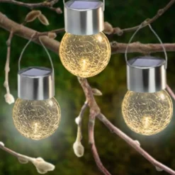 Best solcelle glaskugler, 4-pak Solcellelamper|Havelamper