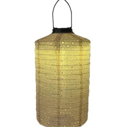 Outlet solcelle papir lanterne, beige Udendørs Bordlamper|Solcellelamper
