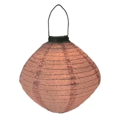 New solcelle papir lanterne, rosa Udendørs Bordlamper|Solcellelamper