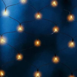 Online udendørs lysnet, batteri, 80 varm hvide lys Udendørs Julelys