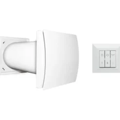 Outlet Quantum HR 150 ventilator med varmegenvinding, Ø160 mm, hvid Varmegenvinding