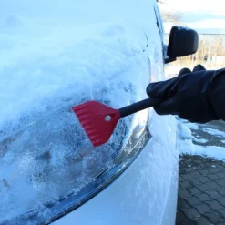 New lang isskraber med snebørste, 45 cm, sort Haveredskaber
