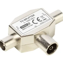Clearance antennesplitter 2-vejs, fuldt afskærmet Antennekabler